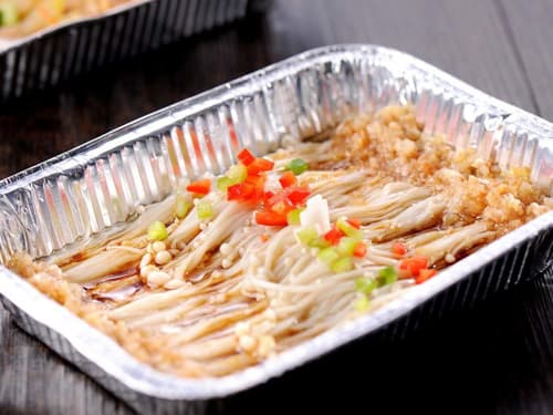 贡井锡纸烤金针菇